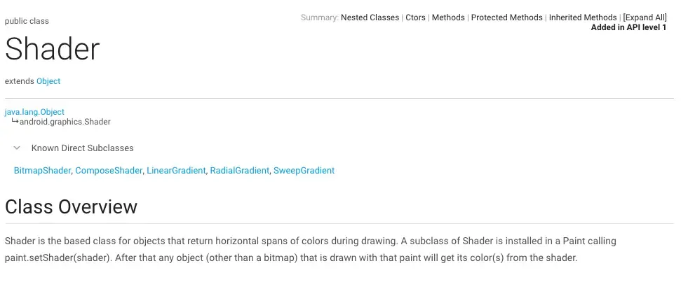 Shader官方文档